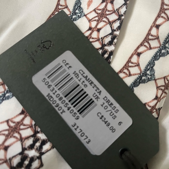 All Saints Clanetta Dress Off White Size US6 - Picture 2 of 2